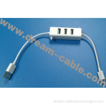 3 Ports USB 2.0 Hub for iPhone 5 Charger